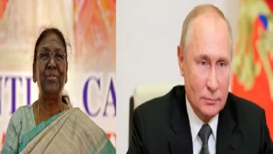 Russian President Vladimir Putin congratulated Draupadi Murmu