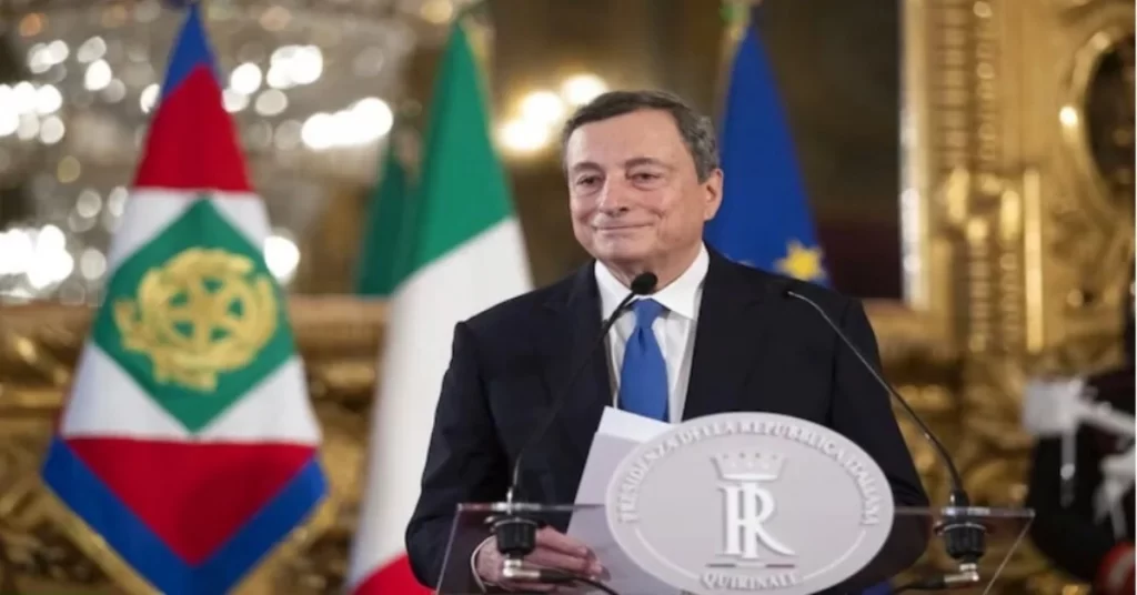 Italian Prime Minister Mario Draghi resigned