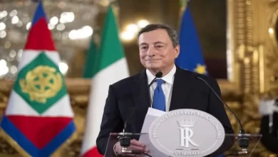 Italian Prime Minister Mario Draghi resigned