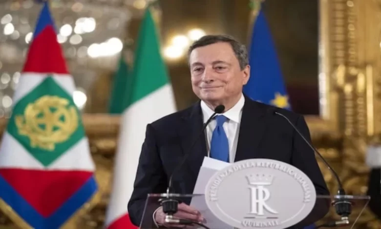 Italian Prime Minister Mario Draghi resigned