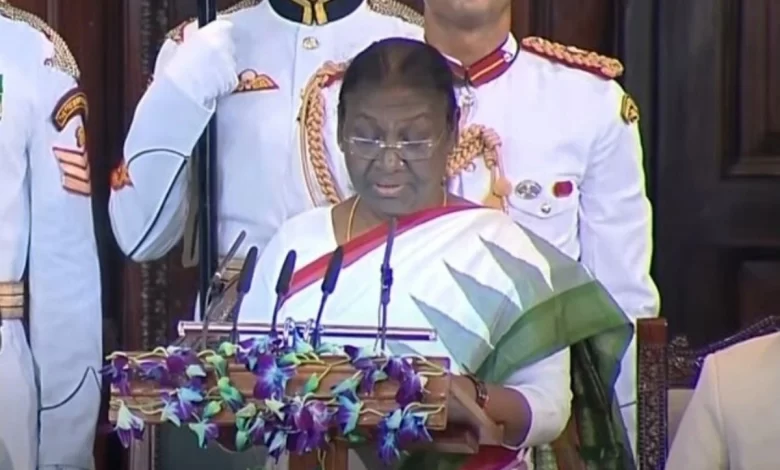 Draupadi Murmu took oath as the President of India