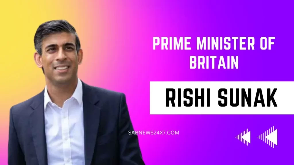 New Appointed Prime Minister Rishi Sunak of Britain