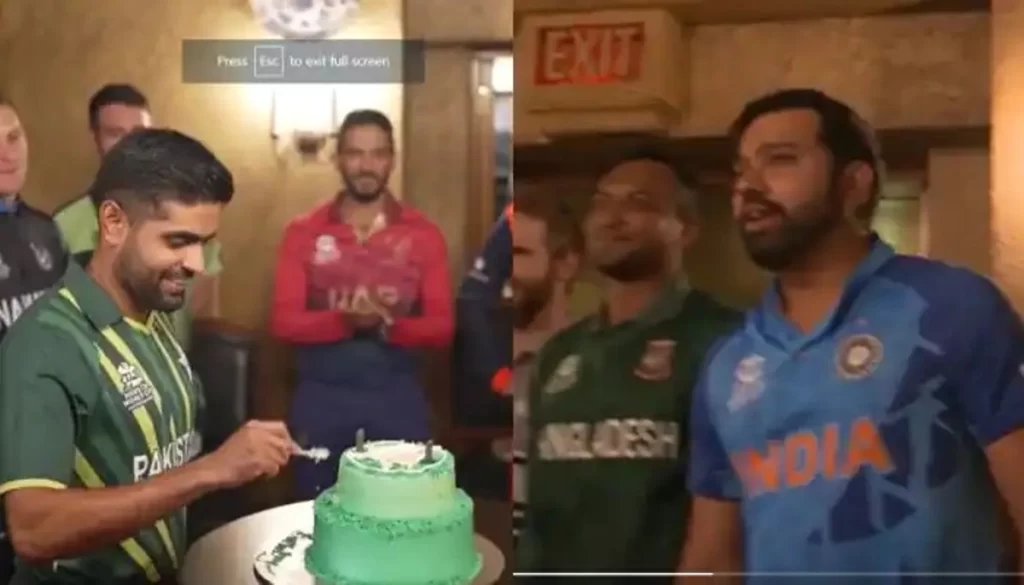 Rohit Sharma spotted at Pakistan captain's birthday party